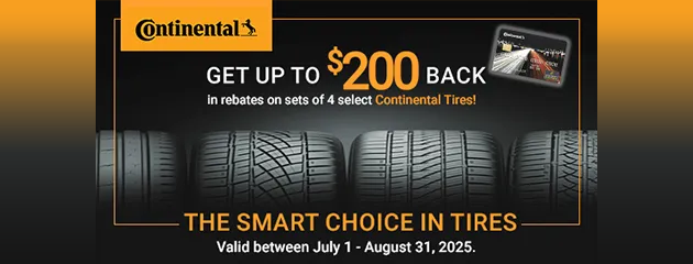 Continental August 2025 Rebate